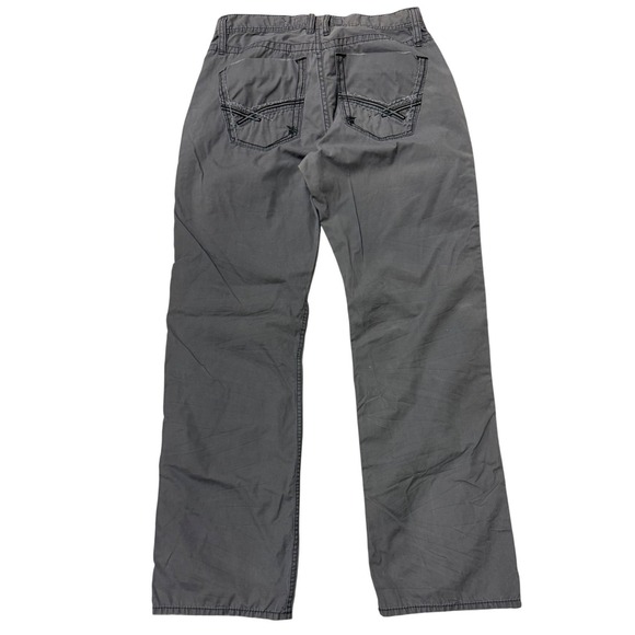 BKE Tyler Straight Leg Mens Gray 34x34 Cotton Button Zip Fly Pants Chinos - Picture 3 of 7
